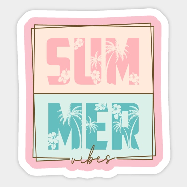 Vintage Surf Summer Vibes Sticker by Banned Books Club